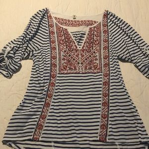 Embroider Detail Top